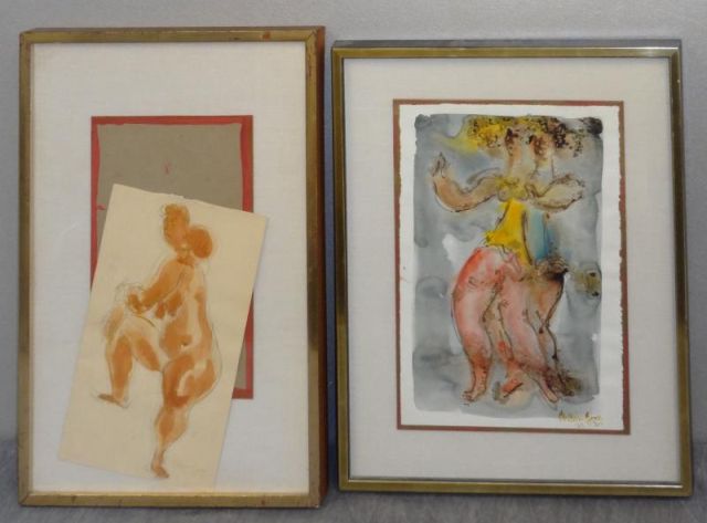 GROSS Chaim. 2 Works on Paper of