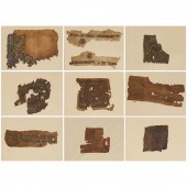 GROUP (10) COPTIC TEXTILE FRAG