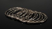 GROUP, 11 SILVER, 14K & DIAMON