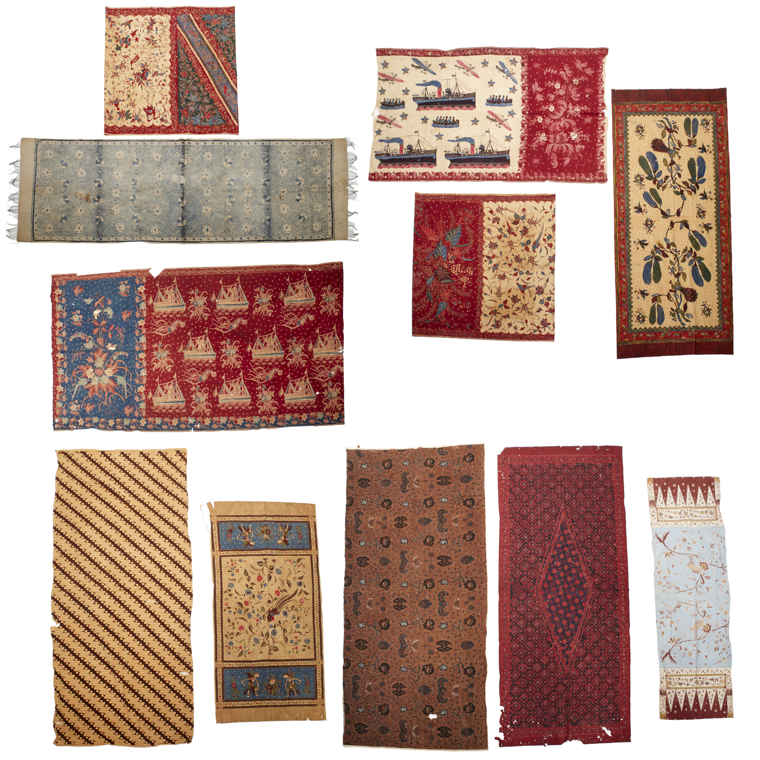 GROUP (11) VINTAGE INDONESIAN BATIK