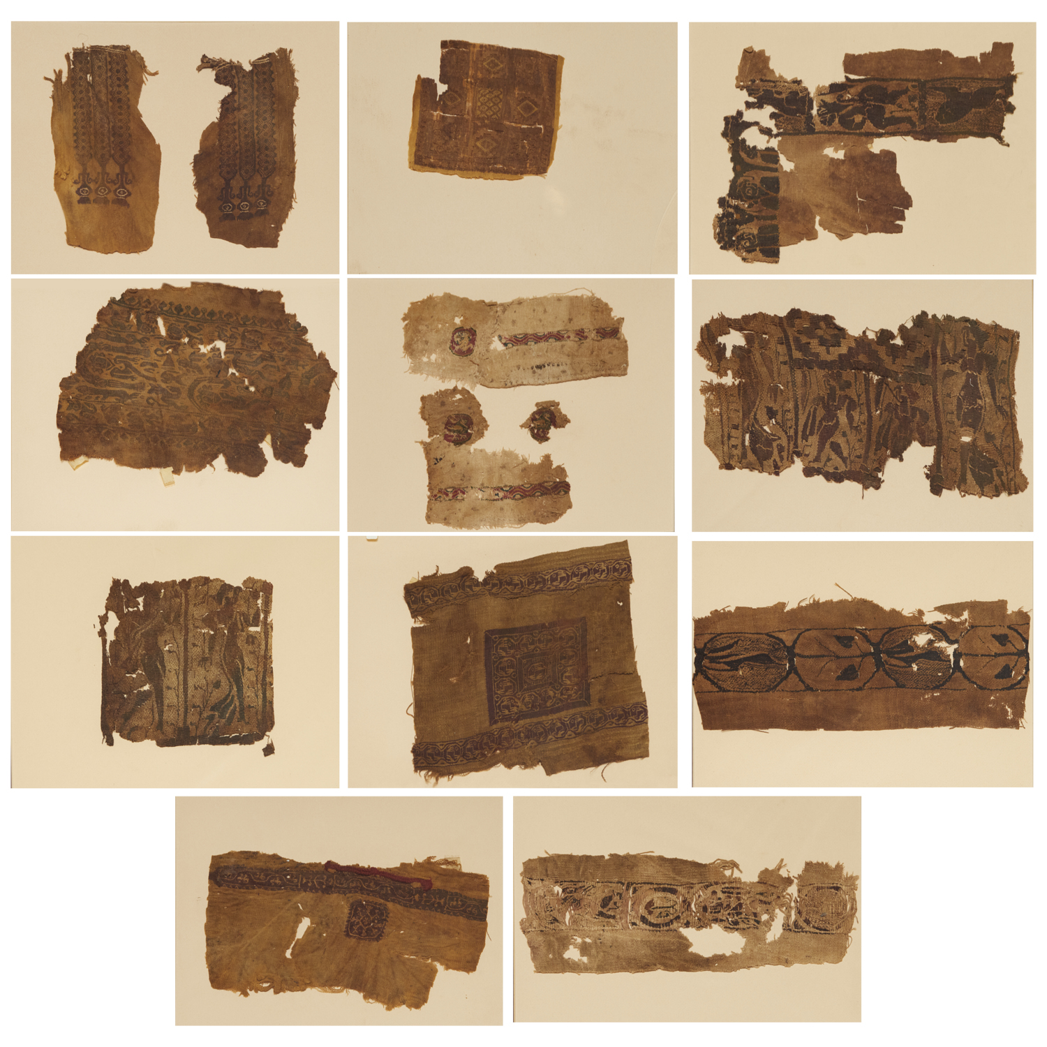 GROUP (13) EARLY COPTIC TEXTILE