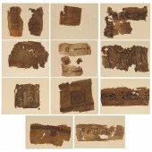 GROUP (13) EARLY COPTIC TEXTIL