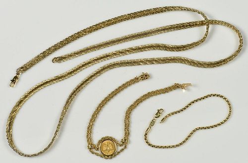 GROUP 14K AND 10K JEWELRY1st