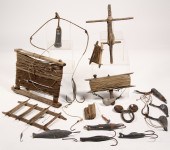 GROUP 19TH C FISHING GEAR - 19