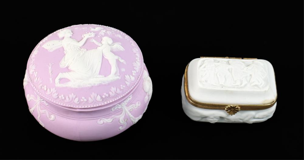 GROUP, 2 VINTAGE JASPERWARE
