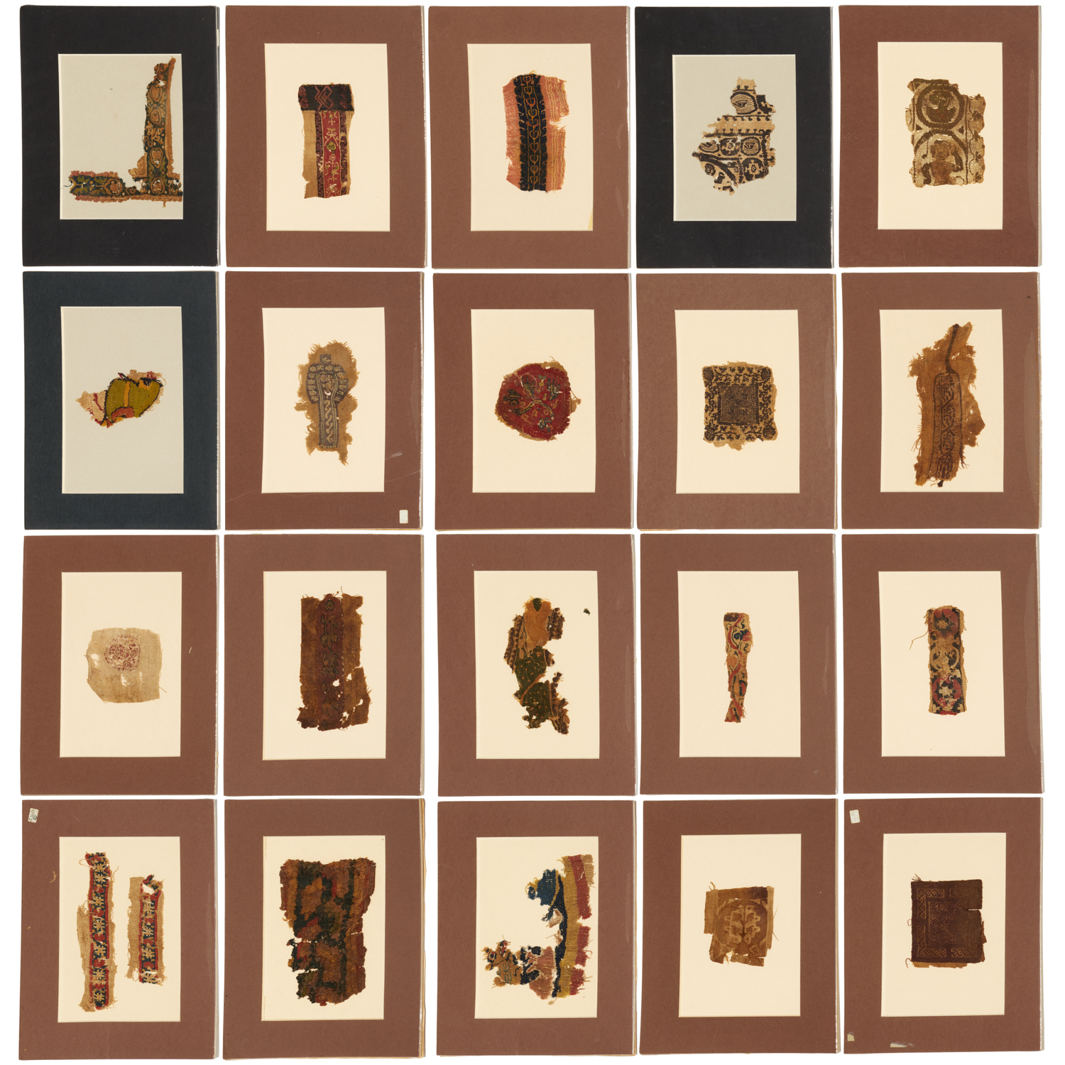GROUP (20) SMALL COPTIC TEXTILE