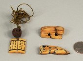 GROUP 3 CHINESE CARVED IVORY P