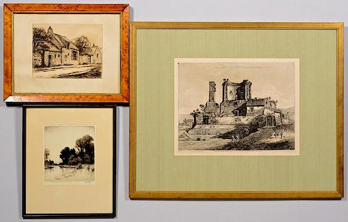GROUP 3 ETCHINGS, 19TH & EARLY 20TH