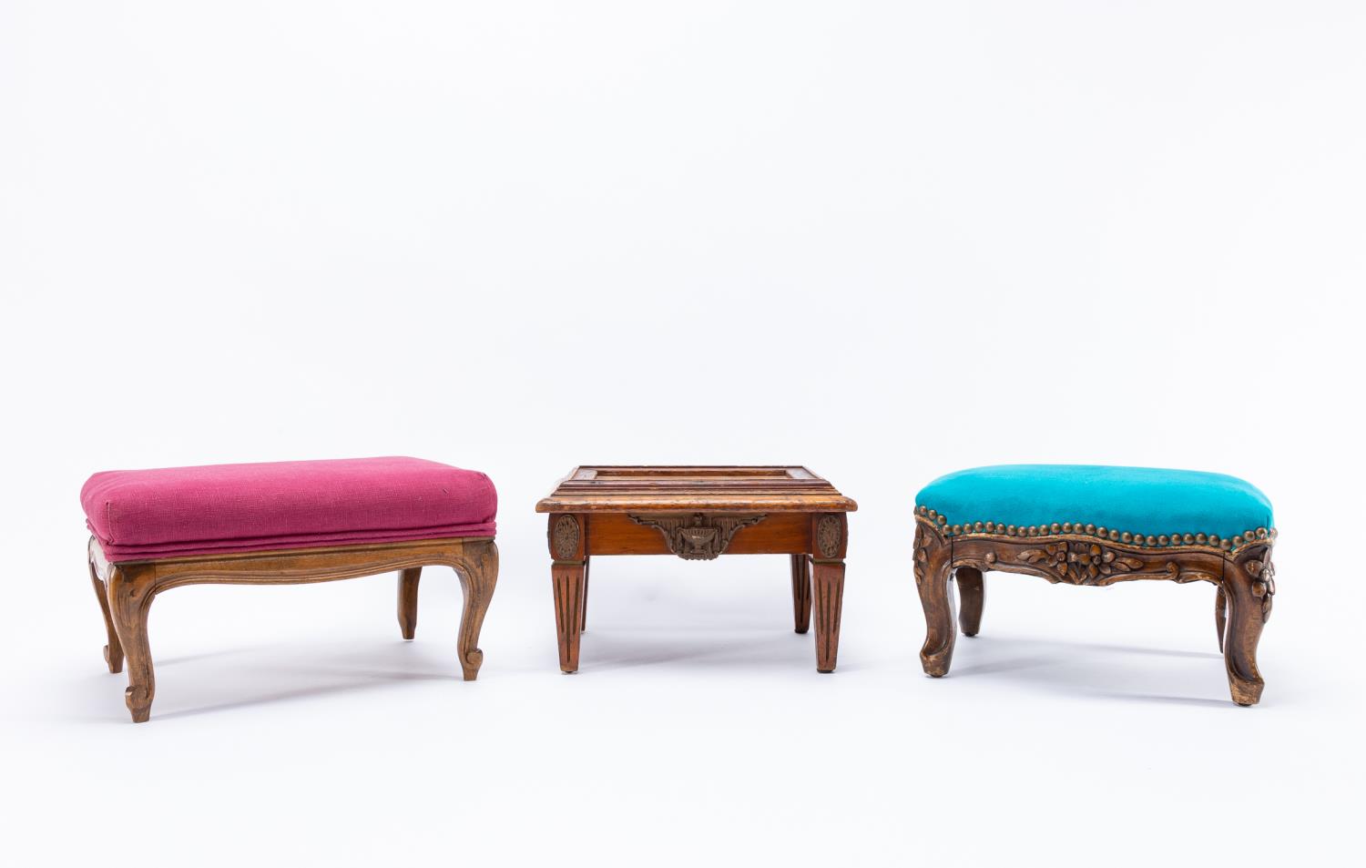 GROUP 3, FRENCH CARVED WOODEN