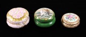 GROUP, 3 FRENCH PORCELAIN DRES