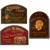 GROUP (3) HAND PAINTED TRADE S