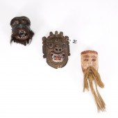 GROUP (3) INDONESIAN MASKS 20t