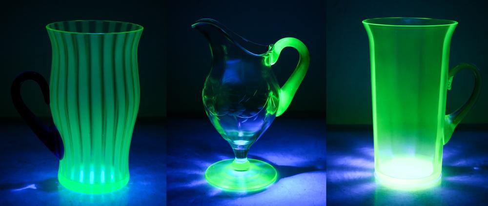 GROUP, 3 PIECES OPTIC PANELED