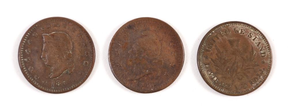 GROUP, 3 RARE CIVIL WAR