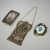 GROUP (3) SILVER OBJETS DE VER