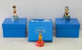 GROUP, 3 SWAROVSKI DECORATED D