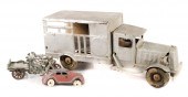 GROUP, 3 VINTAGE METAL TOY AUT