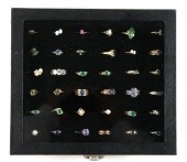 GROUP, 36 ANTIQUE 10K/14K GEMS