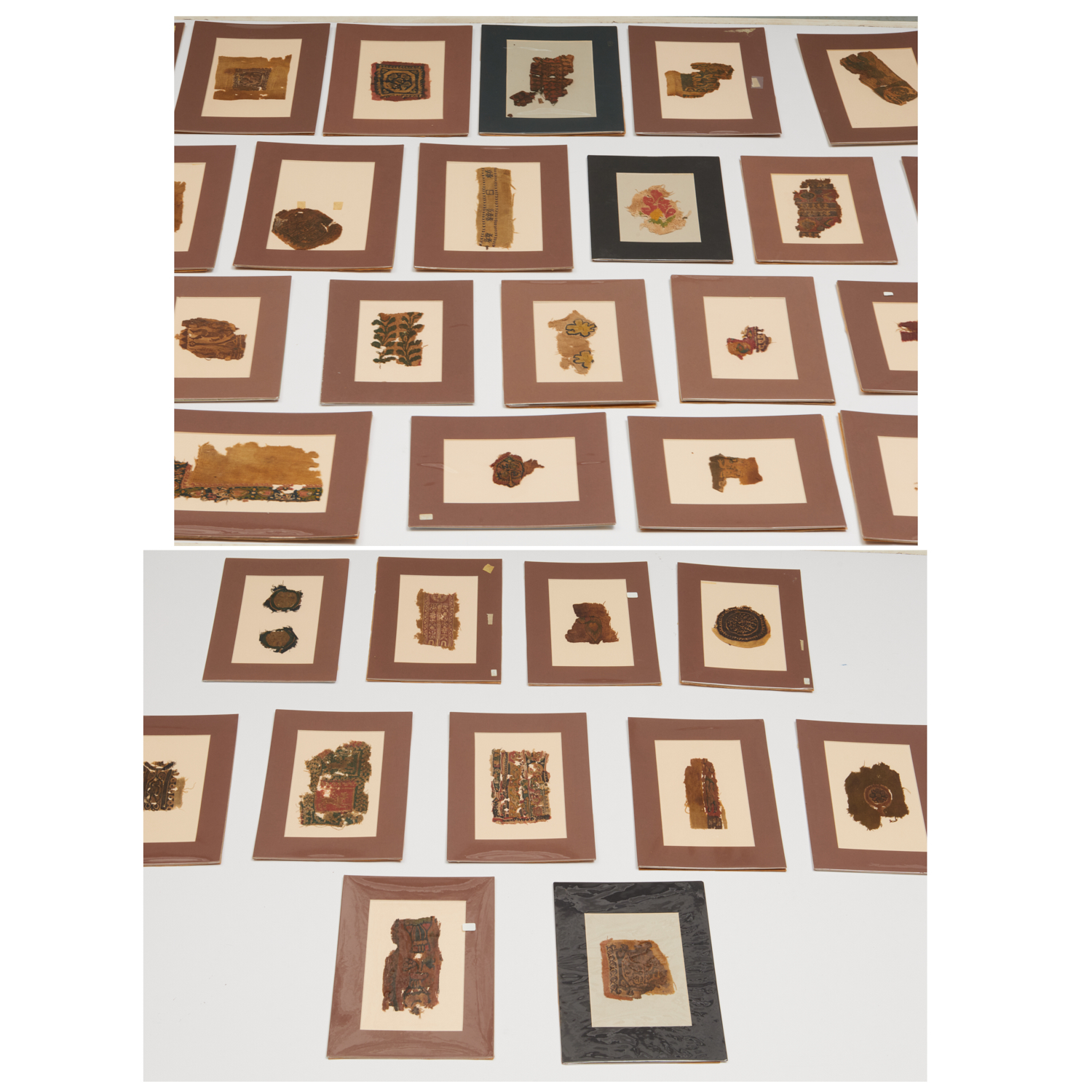 GROUP (37) COPTIC TEXTILE FRAGMENTS