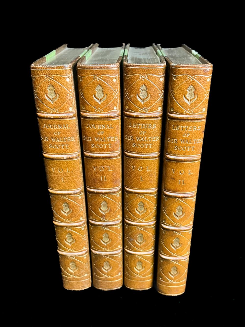 GROUP, 4 BOOKS BY SIR WALTER