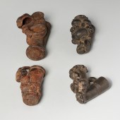 GROUP (4) CAMEROON CLAY PIPE B
