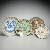 GROUP (4) CHINESE ENAMELED POR
