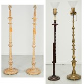 GROUP (4) DECORATOR FLOOR LAMP
