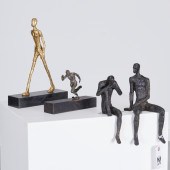 GROUP (4) GIACOMETTI STYLE FIG