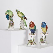 GROUP (4) MEISSEN STYLE PORCEL