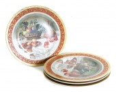 GROUP, 4 PORCELAINE LG T. LIMO
