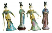GROUP, 4 VINTAGE CHINESE CLOIS