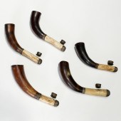 GROUP (5) AFRICAN BONE & HORN