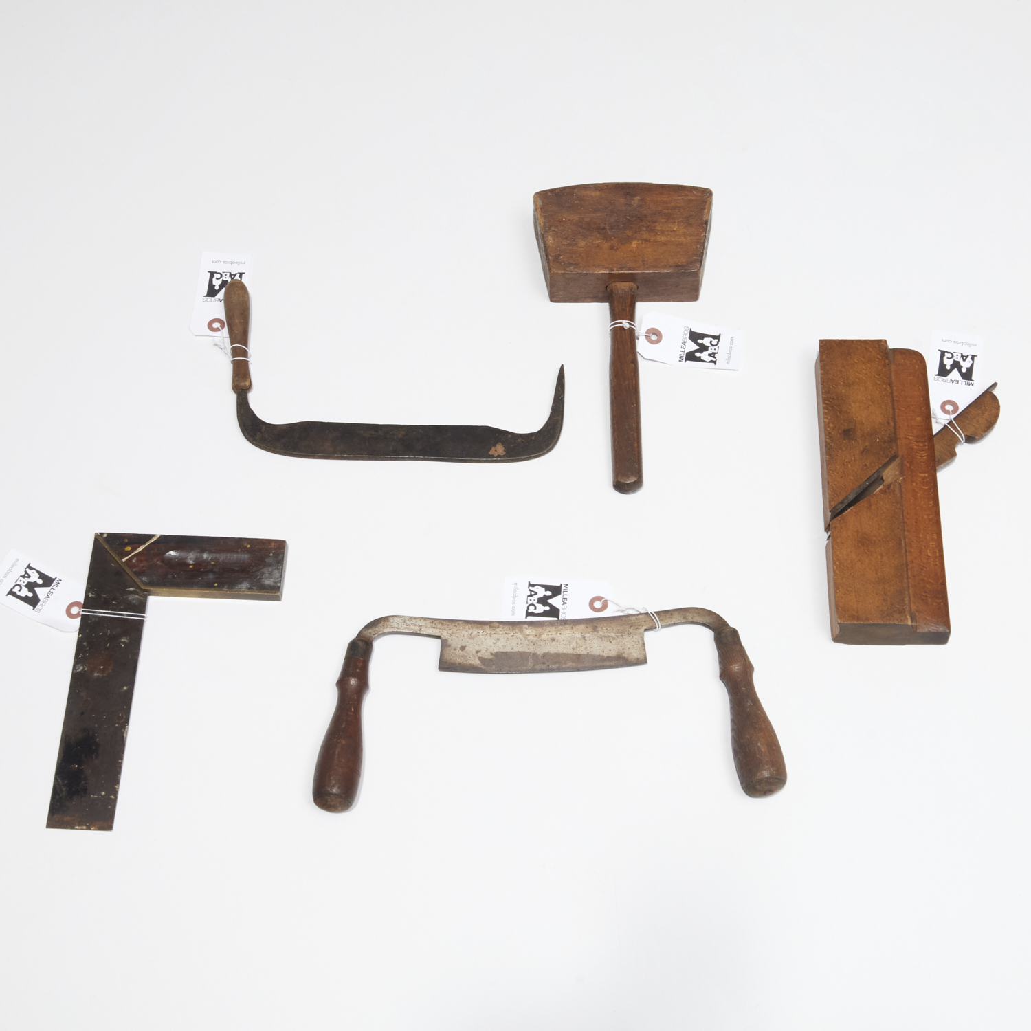 GROUP (5) ANTIQUE CARPENTER'S TOOLS