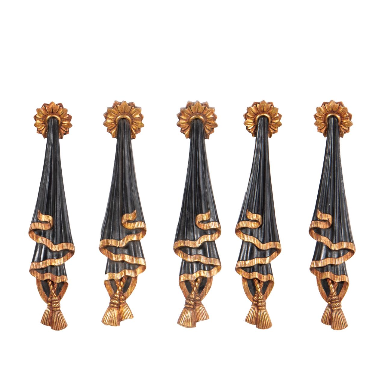 GROUP 5, REGENCY STYLE EBONIZED &