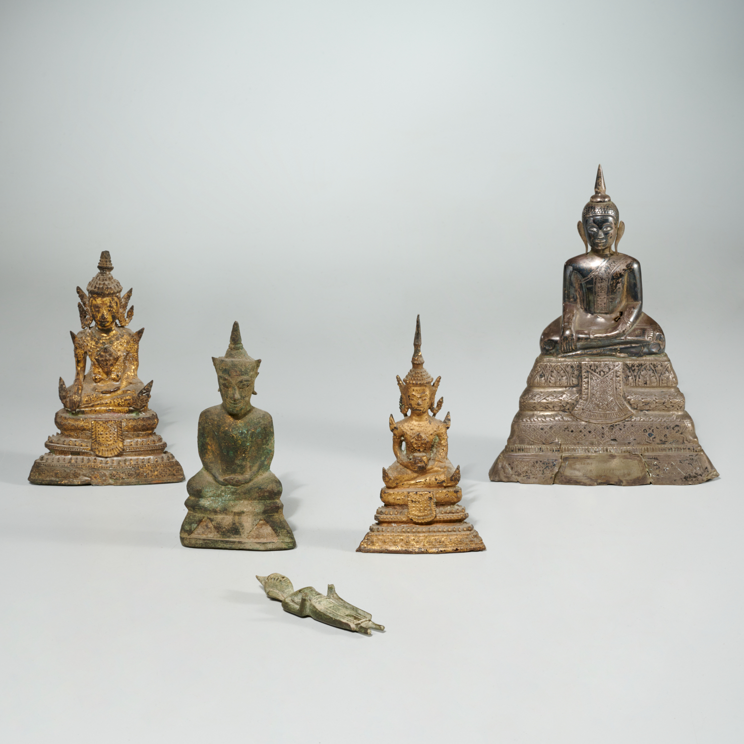 GROUP (5) THAI BUDDHIST FIGURES (3)