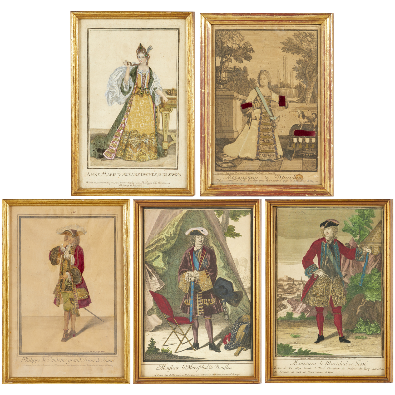 GROUP (5) TINSEL PRINTS,