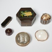 GROUP (6) SMALL ANTIQUE BOXES