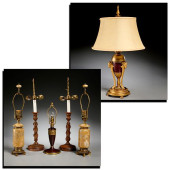 GROUP (6) TABLE LAMPS, INCL. P