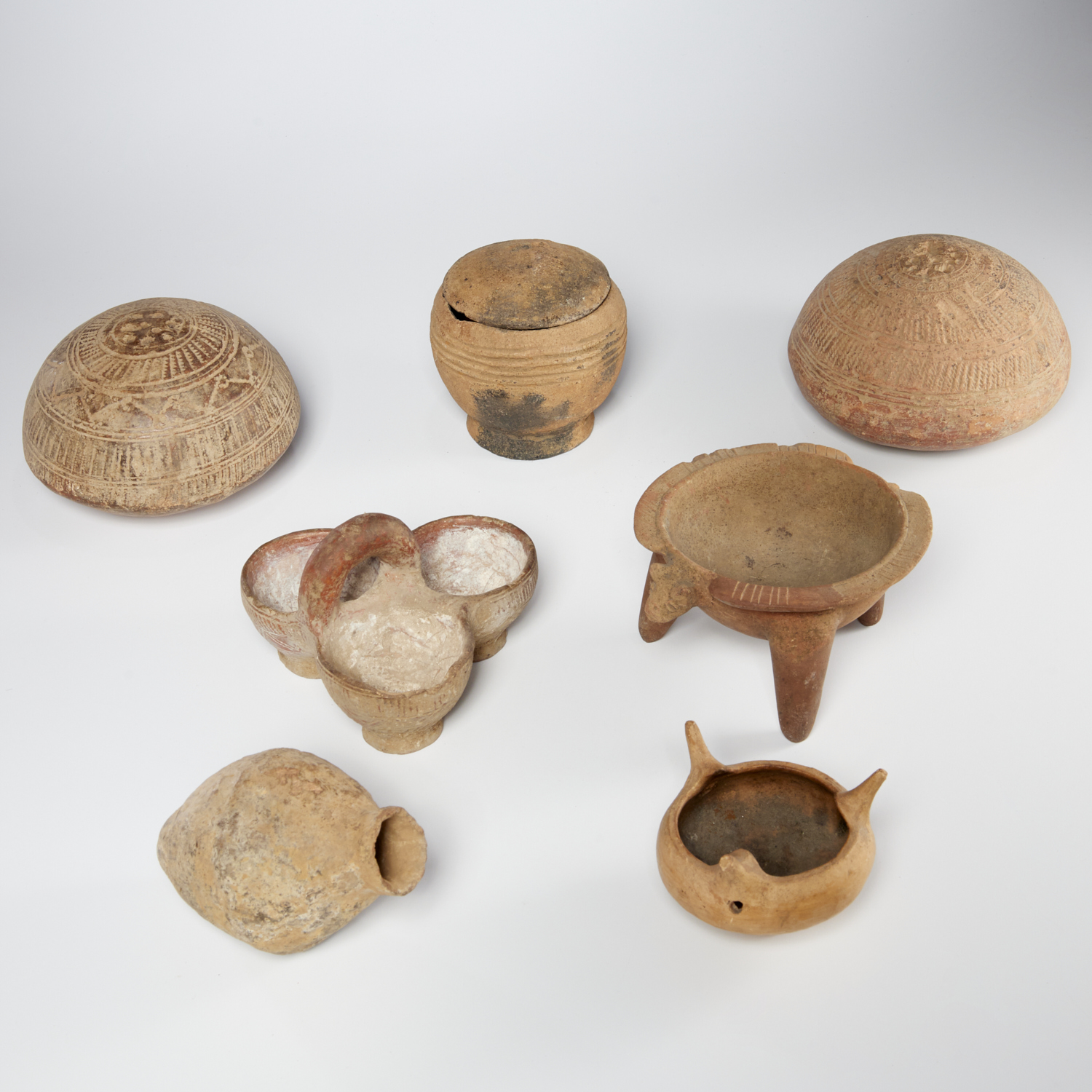 GROUP (7) AFRICAN TRIBAL TERRACOTTA