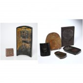 GROUP (7) ASIAN INK STONES, SE