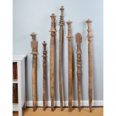 GROUP (7) TAUREG CARVED TENT P