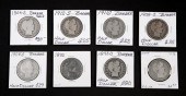 GROUP, 8 BARBER HALF DOLLAR CO