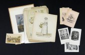 Group Antique English Lithogra