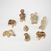 GROUP ANTIQUE THAI POTTERY FIG