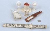 GROUP ASIAN CARVED BONE ITEMSi