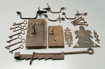 Group assorted hand wrought