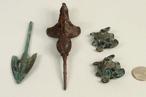 GROUP CHINESE BRONZE & METAL