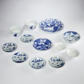 GROUP CHINESE & JAPANESE BLUE