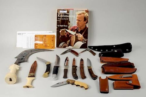 GROUP COLLECTIBLE KNIVES &