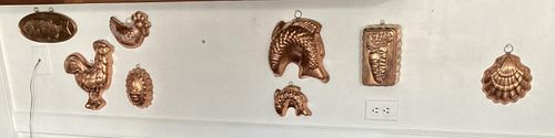 GROUP EIGHT COPPER MOLDSof